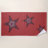 Star der Independence Beach Handtuch (Vorderseite)