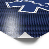 Star der paramedizinischen Notfallmedizin Fotodruck (Ecke)