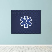 Star der paramedizinischen Notfallmedizin Leinwanddruck (Insitu (Holzboden))