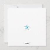 Star der Sterne Weihnachtskarte Feiertagskarte (Rückseite)