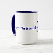 Star der Tasse von David und Santa Chrismukah (Vorderseite Links)