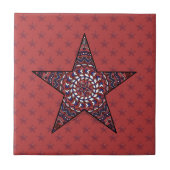 Star der Unabhängigkeitskette Fliese (Vorderseite)