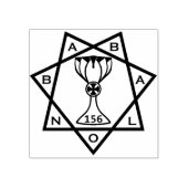 Star des Babalon-Logo-Stampers Gummistempel (Prägung)