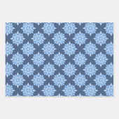 Star des David Floral Hanukkah-Set Geschenkpapier Set (Vorderseite 2)