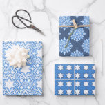 Star des David Floral Hanukkah-Set Geschenkpapier Set<br><div class="desc">Dieses Set bietet drei verschiedene Hanukkah-Designs mit dem Star of David,  alle mit einem handgezeichneten,  skizzenhaften Look.</div>