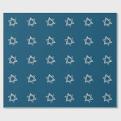 Star des David Hanukkah-Glitzer Geschenkpapier (Flach)