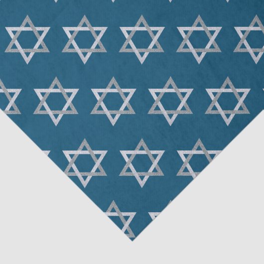 Star des David Hanukkah-Glitzer Seidenpapier (Ausschnitt)