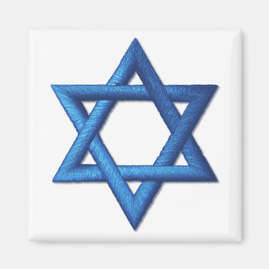 Star des jüdischen israelischen Symbols von David Magnet (Vorne)
