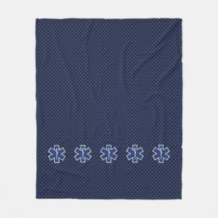 Star des Lebens Paramedic Carbon Fiber Style Fleecedecke