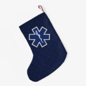 Star des Lebens Paramedic Emergency Medical S Deco Kleiner Weihnachtsstrumpf (Rückseite (Hängend))
