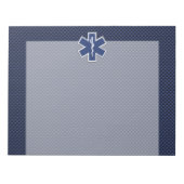 Star des Lebens Paramedic Emergency Medical S Deco Notizblock (Vorderseite)