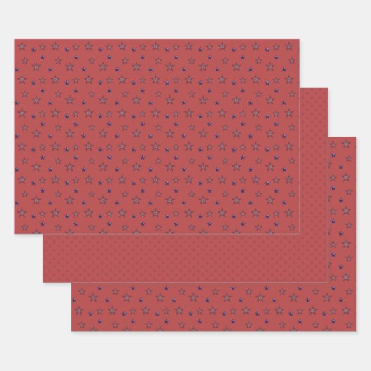 Star des Set zum Thema "Unabhängigkeitspapier" Geschenkpapier Set (Set)