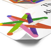 Star des Sieben-Leuchtenplakats Poster (Ecke)