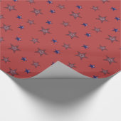 Star des Unabhängigkeitspapiers Geschenkpapier (Ecke)