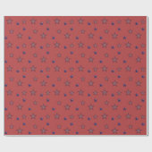 Star des Unabhängigkeitspapiers Geschenkpapier (Flach)
