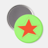 Star des Week-Magneten Magnet (Vorderseite/Rückseite)