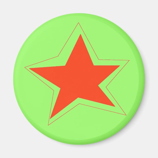 Star des Week-Magneten Magnet (Vorne)