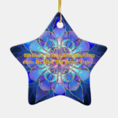 Star des Wunderbaumes Keramikornament (Hinten)