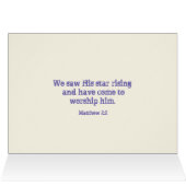 Star des Wunders Christlicher Kunstbibel-Zitat (Innenansicht Horizontal (Oben))