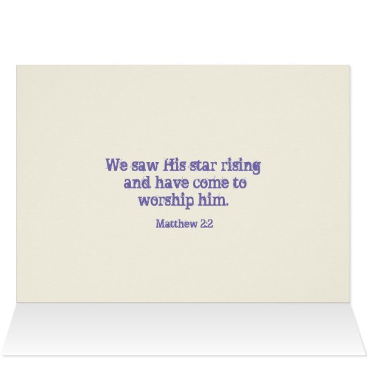 Star des Wunders Christlicher Kunstbibel-Zitat (Innenansicht Horizontal (Oben))