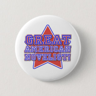 Star Design des großen amerikanischen Schriftstell Button