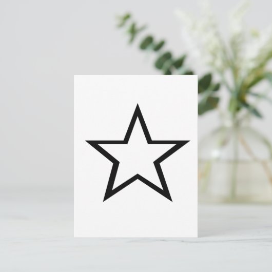 Star Design! Postkarte (Stehend Vorderseite)