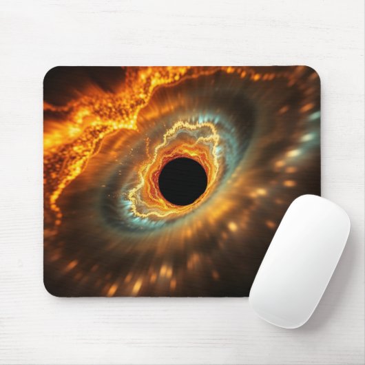 Star Devourer – Cosmic Black Hole Eruption Mousepad (Mit Mouse)
