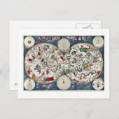 Star-Diagramm Postkarte (Vorne/Hinten)