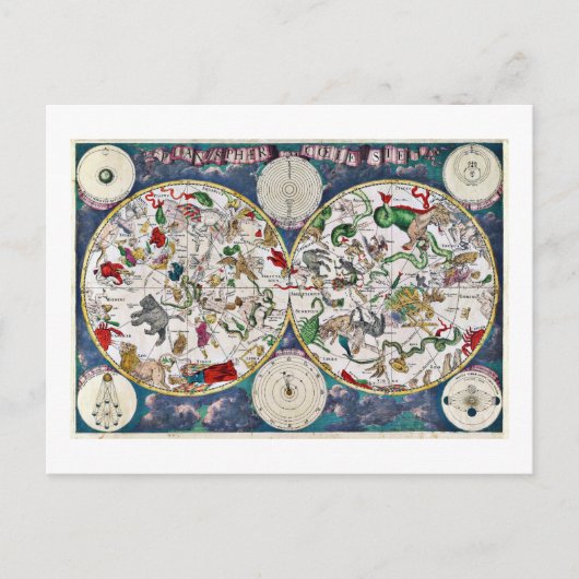 Star-Diagramm Postkarte (Vorderseite)