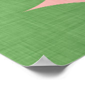 Star Diamond Mitte Jahrhundert Muster Poster (Ecke)