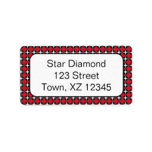 Star Diamonds Adressaufkleber