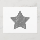 Star Distressed Grau Vintag Star Begleitkarte (Rückseite)