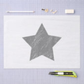 Star Distressed Grau Vintag Star Seidenpapier (Handwerk)