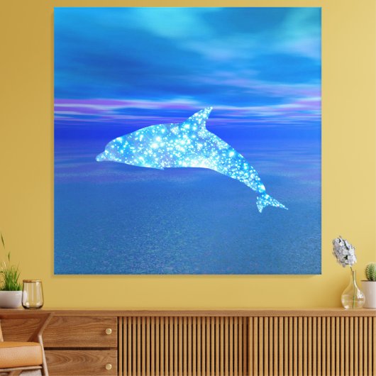 Star Dolphin Leinwanddruck (Insitu (Wohnzimmer))