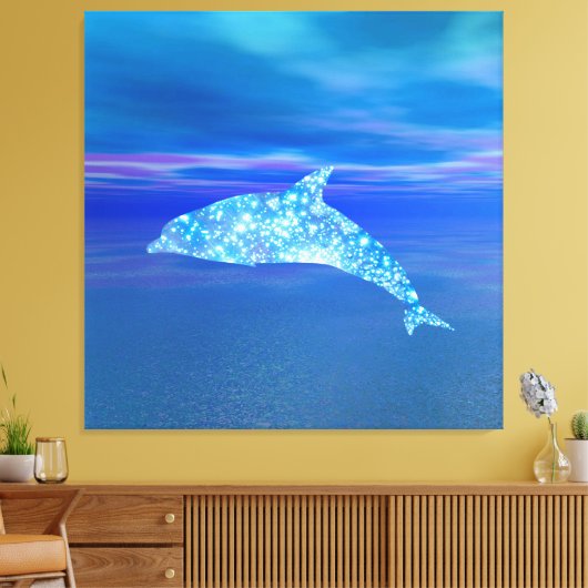 Star Dolphin Leinwanddruck (Insitu (Wohnzimmer))