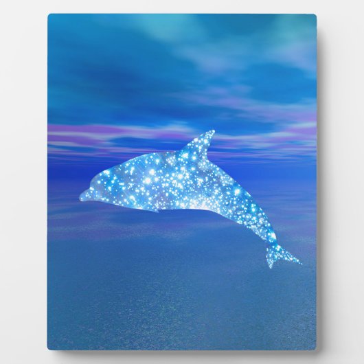 Star Dolphin Plaque Fotoplatte (Vorderseite)