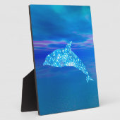 Star Dolphin Plaque Fotoplatte (Seite)