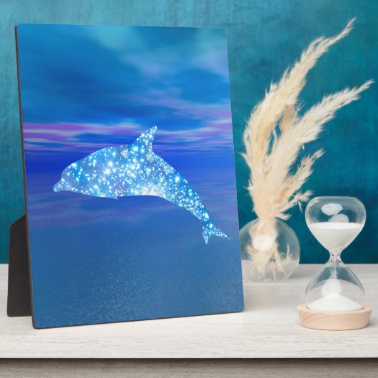 Star Dolphin Plaque Fotoplatte (Seite)