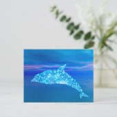 Star Dolphin Postcard Postkarte (Stehend Vorderseite)