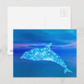 Star Dolphin Postcard Postkarte (Vorne/Hinten)