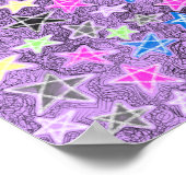 Star Doodle Sketch Kunst Poster (Ecke)