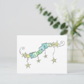 Star Doodles, vielen Dank Postkarte (Stehend Vorderseite)