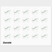 Star Doodles, vielen Dank Runder Aufkleber (Blatt)