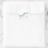 Star Doodles, vielen Dank Runder Aufkleber (Tasche)