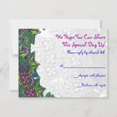 Star & Dragonfly Bar Bat Mitzvah Einladung ANTWORT (Vorderseite)