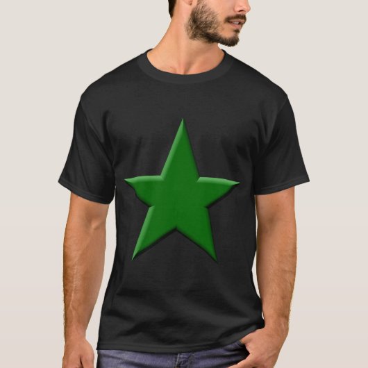 Star - Dunkelgrün T-Shirt (Vorderseite)