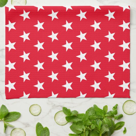Star Editable Background Color Kitchen Handtücher (Gefaltet)