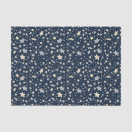 Star Elegant Modernes Blau Seidenpapier
