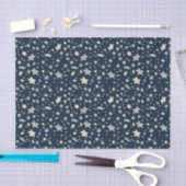 Star Elegant Modernes Blau Seidenpapier (Handwerk)