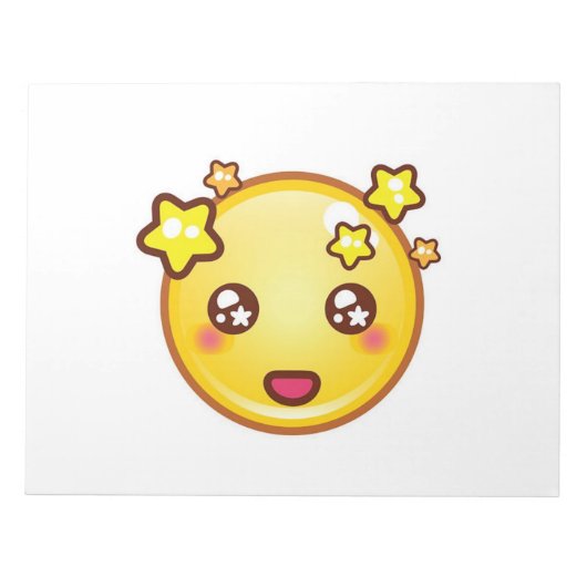 Star Emoji Notizblock (Vorderseite)